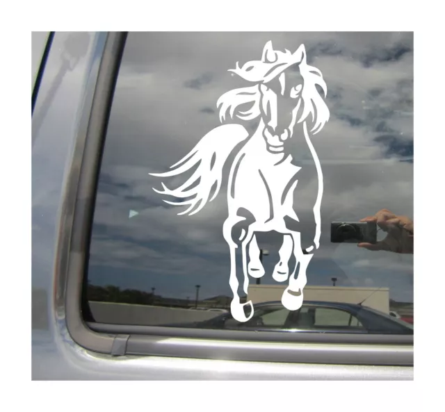 Galloping Stallion Horse Mustang Cars Laptop Bumper Vinyl Decal Sticker 01310