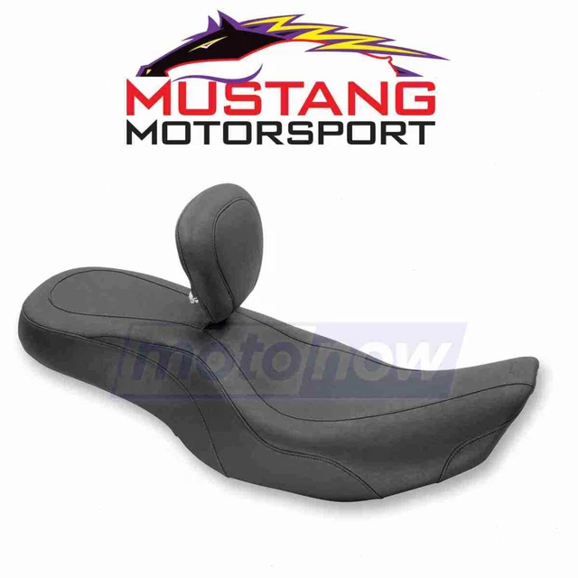 Mustang Wide Tripper Seat with Driver Backrest for 2008-2013 Harley Davidson tp