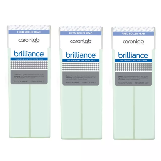 Caron Brilliance Cartridge XXX White Strip Wax 3 x 100ml