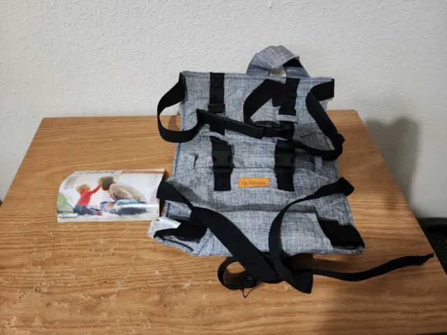 Asiento de arnés de viaje liuliuby - silla alta portátil de tela para bebé para viajar