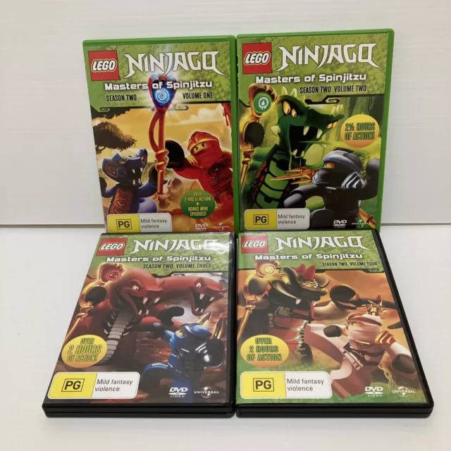 LEGO Ninjago : Masters of Spinjitzu - Season 2 Volumes 1,2,3,4  - Region 4 DVD