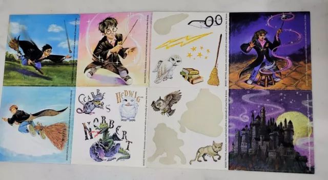 2000 Harry Potter Assorted Craft Scrapbook Stickers different characters Warner