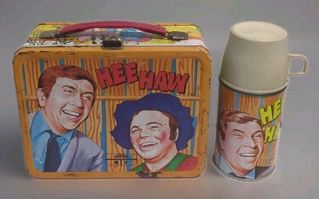 Ancienne Boîte à Lunch Métal Hee Haw Avec Thermos - Vintage Pré-1970 - Occasion