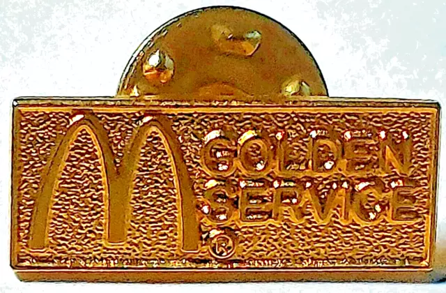 McDonald's Restaurant Golden Service Lapel Pin