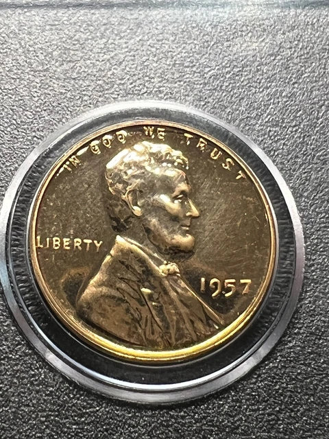 1957 Proof Lincoln Cent Wheat Penny ---- Gem BU+ Proof  Free Shipping