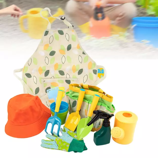 Ensemble d'outils de jardinage pour enfants, tablier de jardin