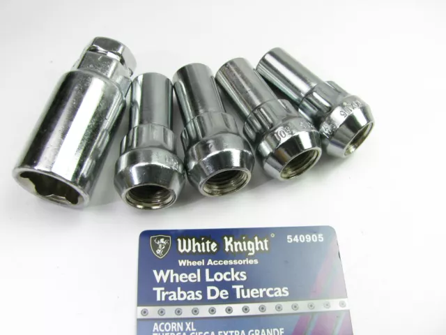 White Knight 540905 Wheel Lock Set 14mm-1.50 RH Acorn XL, 3/4" & 13/16" Hex Key
