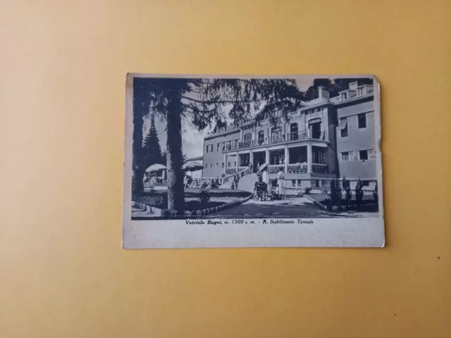 Cartolina Antica Vetriolo Bagni Trento Viaggiata