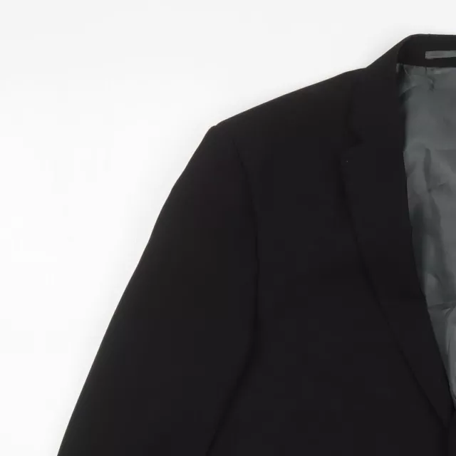 GEORGE MENS BLACK Polyester Jacket Suit Jacket Size 42 £6.50 - PicClick UK