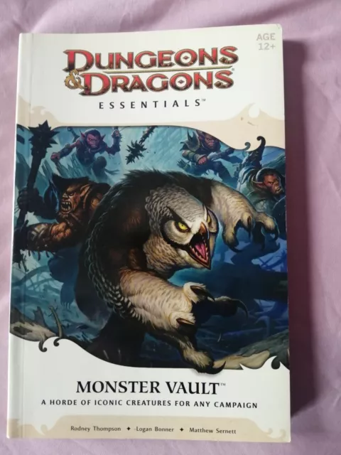 Monster Vault Manual MM D&D 4e Dungeons & Dragons Essentials RPG book only