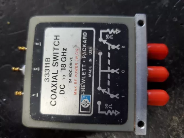 Agilent HP Coaxial Switch DC to 18 GHz - 33311B  - Tested, mechanically latching