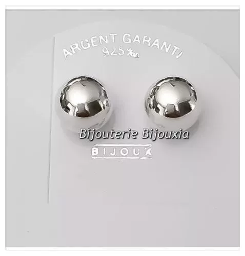 Pendientes Bolas 8MM Plata Maciza 925/1000 Joyas Mujer