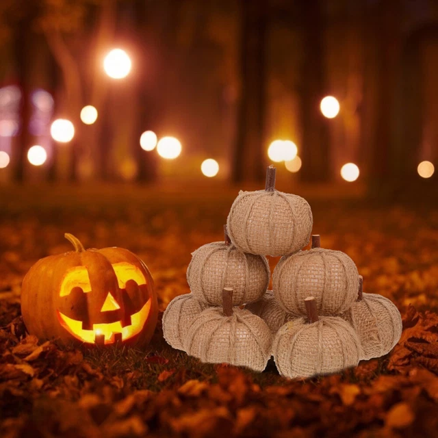 8 pz Creative Pumpkin Craft piccole zucche finte artificiali mini