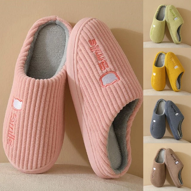 Scarpe in cotone uomo/donna moda interno velluto polare tomaia + suola in plastica 1 paio