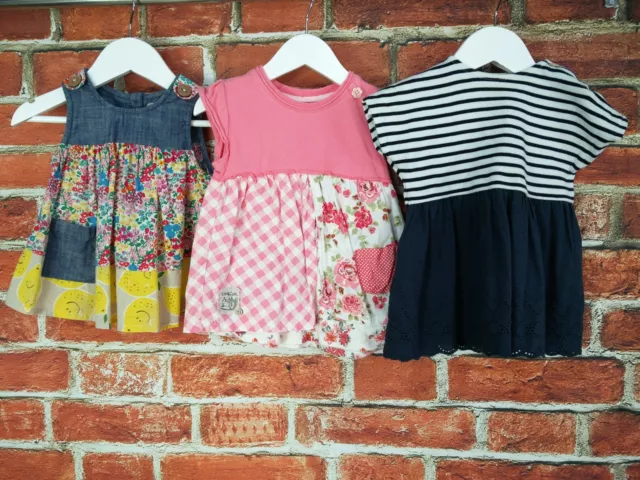 Baby Girls Bundle Age 9-12 Months Next Zara Summer Dresses Floral Striped 80Cm