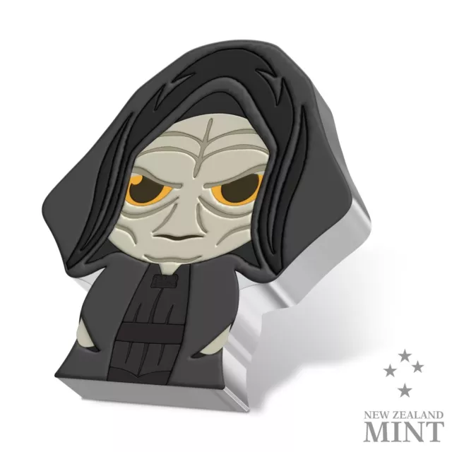 2022 Niue - Star Wars™ – Emperor Palpatine™ 1oz Silver Chibi® Coin COA #00020