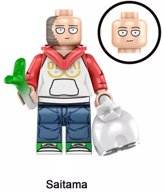 One Punch Man Saitama Anime WM Blocks Mini Figure