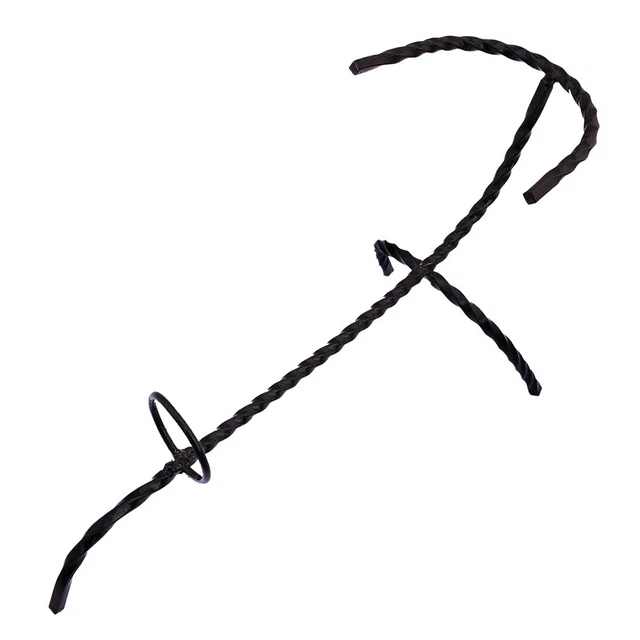 Hand Forged Twisted Iron Viking Drinking Mead Ale Horn Stand