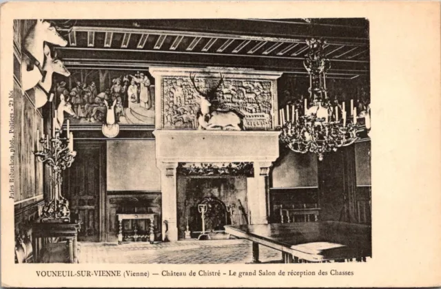 *47885 cpa Vouneuil sur Vienne - Château de Chistré - the Grand Salon