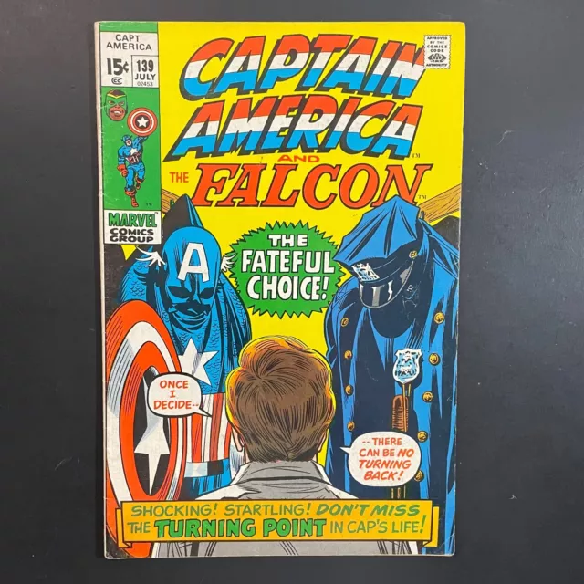 Captain America 139 KEY 1st Leila Taylor Bronze Age Marvel 1971 Falcon Stan Lee