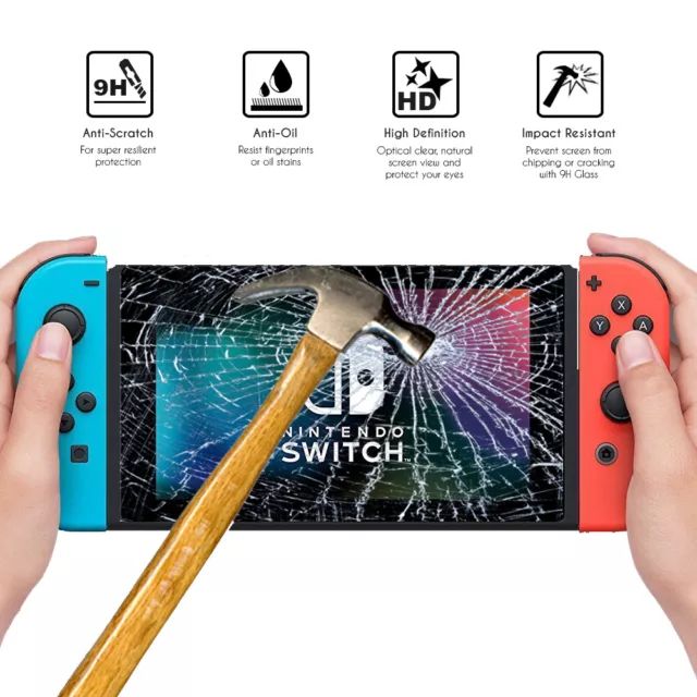 Protector de Cristal de Vidrio Templado Premium Nintendo Switch OLED 6.2"