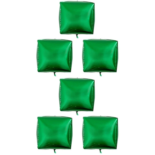 6 Pcs Aluminum Foil Balloon 4D Square Festival Cartoon Wedding