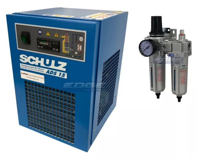 Schulz 15 Cfm Refrigerated Compressed Air Dryer 115V, For 3Hp Compressors Max