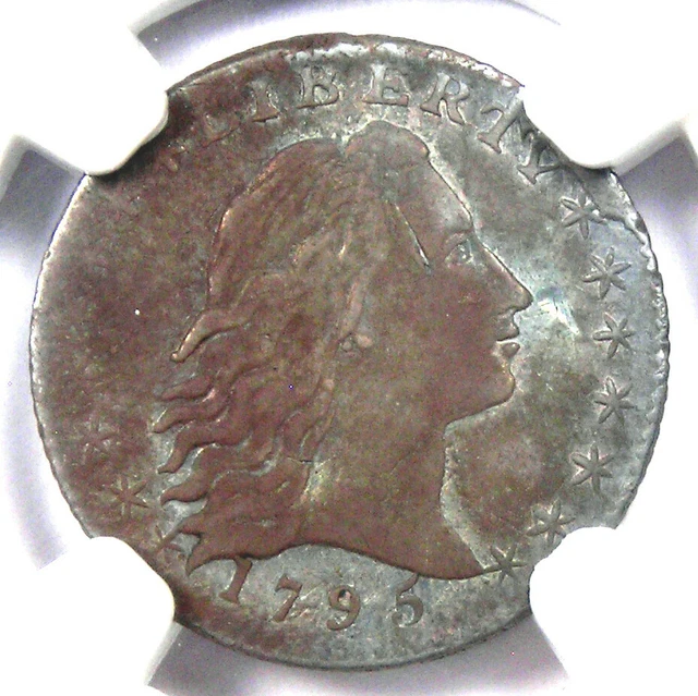 1795 Flowing Hair Half Dime H10C - Certified NGC XF Detail (EF) - Rare Date Coin
