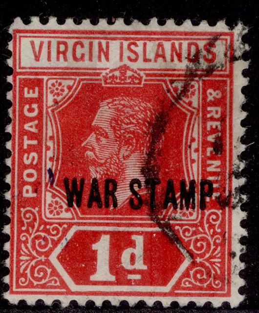 BRITISH VIRGIN ISLANDS GV SG78, 1d carmine, FINE USED. Cat £24.