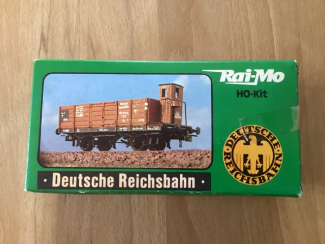 Rai-Mo H0-Kit 200171 DR offener Güterwagen m. Bremserhaus, Bezirk Würzburg