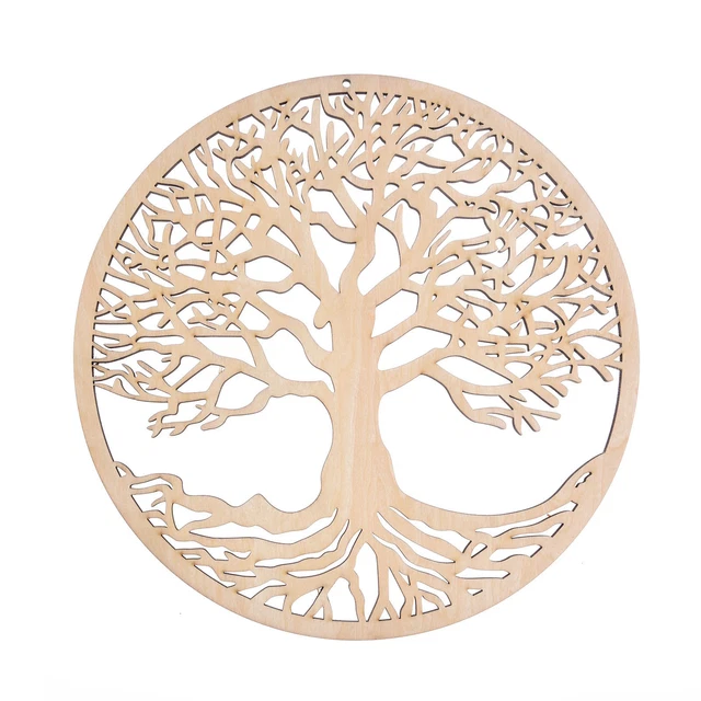 11 Zoll hohles Holzschild mit Baum des Lebens, Wandkunst, Türaufhängung für Y