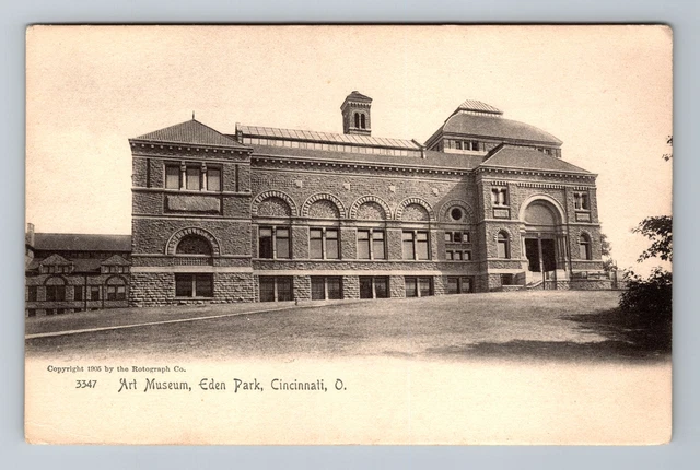 Cincinnati OH-Ohio, Eden Park, Art Museum, Antique Vintage Postcard