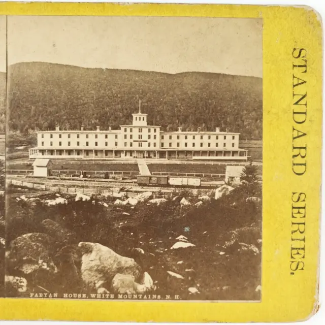 Fabyan House Grand Hotel Stereoview c1870 New Hampshire White Mountains NH G509