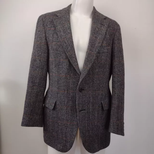 Vintage Polo University Club Ralph Lauren Wool Tweed Blazer Men's 42 Herringbone