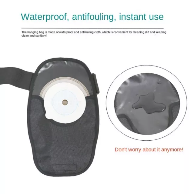 Waterproof Ostomy Support Belt Elastic Colostomy Pouch Cover  Men