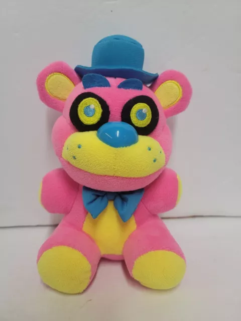 Five Nights At Freddys Blacklight 8" Plush FNAF Freddy FazBear Neon Glow Pink