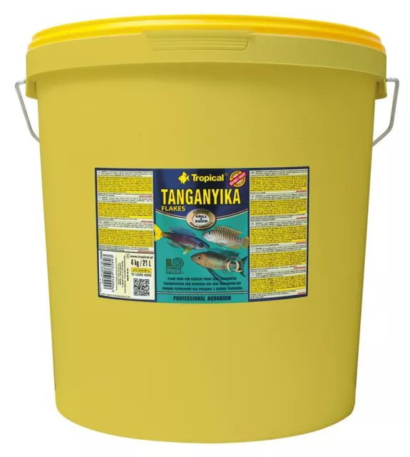 21 Liter Tropical Tanganyika Flakes Flocken Fischfutter Barsch