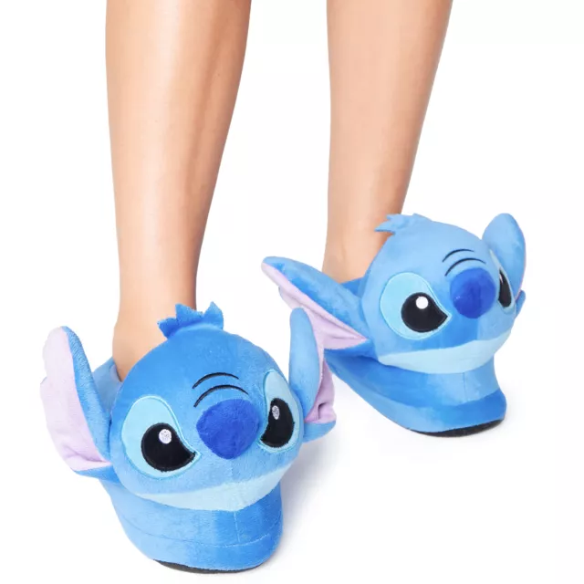 Disney Slippers Women, Plush Ladies Slippers, Stitch