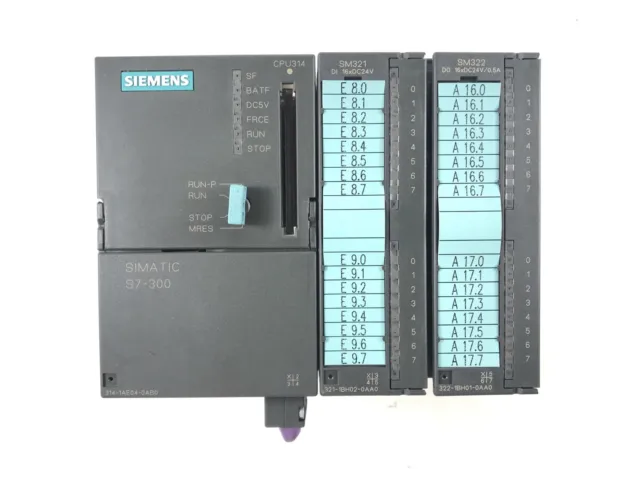 Siemens Simatic S7-300 Cpu 314 6Es7 314-1Ae04-0Ab0+Sm 321 +Sm 322------1224