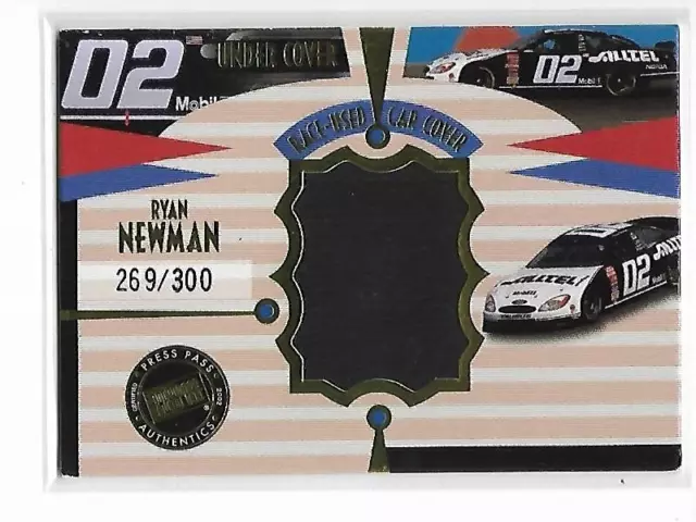 Ryan Newman 2002 Press Pass Eclipse Under Cover Gold Cars 269/300
