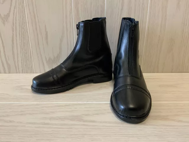 TuffRider Unicorn Front Zip Paddock Boots, Little Girls Size 3, NEW MSRP $54.95
