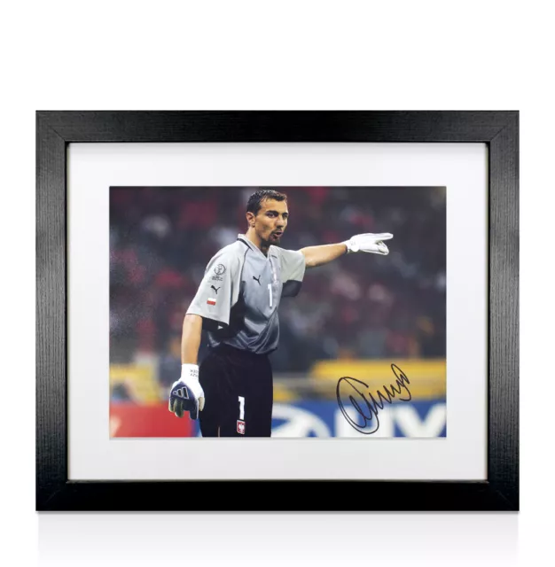 Framed Jerzy Dudek Signed Poland Photo - 2002 FIFA World Cup Autograph