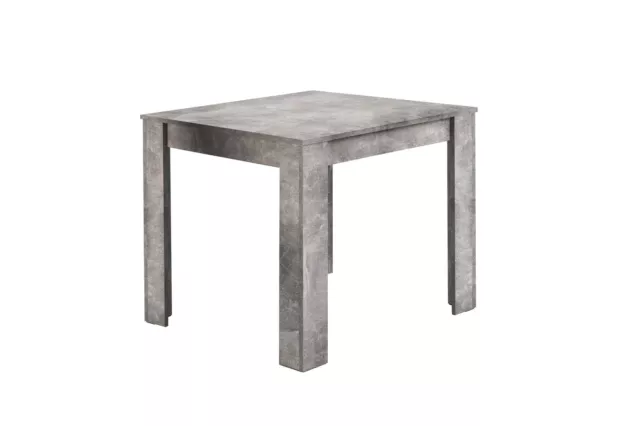 byLIVING NEPAL Esstisch, Großer Tisch, Breite 80 cm, in Beton, Eiche oder Weiß