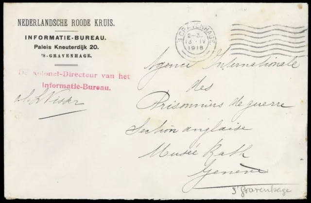 1918, Int.Organisationen,Rotes Kreuz,, Brief - 1611806