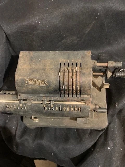 Ancienne machine à calculer Facit ct13 en métal des années 50 - Label Emmaüs