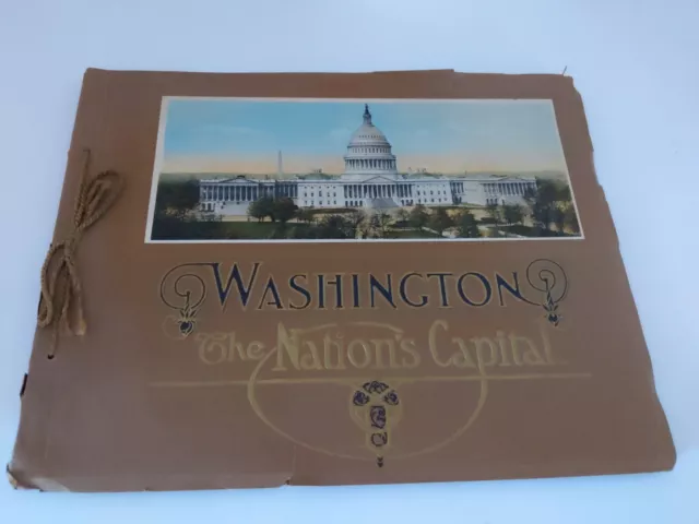 Washington The Nation's Capital Souvenir Photo Book BS Reynolds Co circa 1920