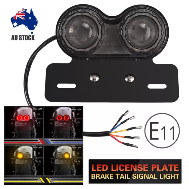 Motorcycle Tail Light 40 LEDs 40W Brake Number Plate Lamp Turn Signal Indicator
