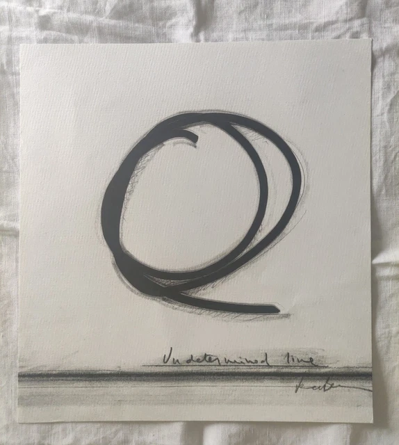 BERNAR VENET, Undetermined Line, ESTAMPE ORIGINALE , 1990, 29/27 cm