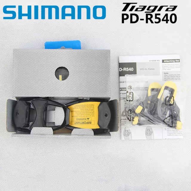 Shimano R540 Pedale Tiagra SPD-SL mit Plattform Rennrad Authentisch SH11 Cleats