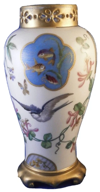 Antique 19thC Minton Porcelain Aesthetic Perod Japonisme Vase Porzellan English